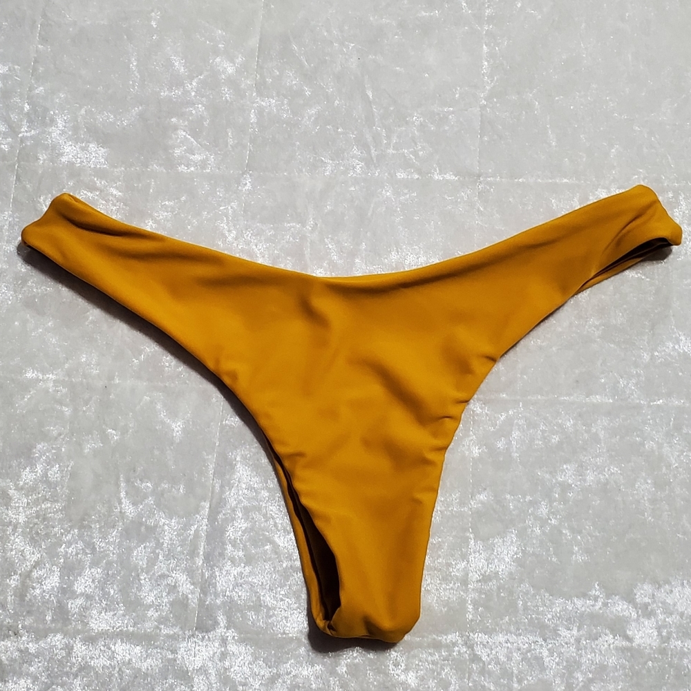 Mustard Yellow Cheeky Bikini Bottoms